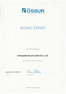 Össur Bionic Expert zertifiziert in Hamm